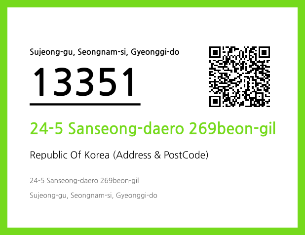 Address and Postal Code QR Code Image (CC BY 4.0)