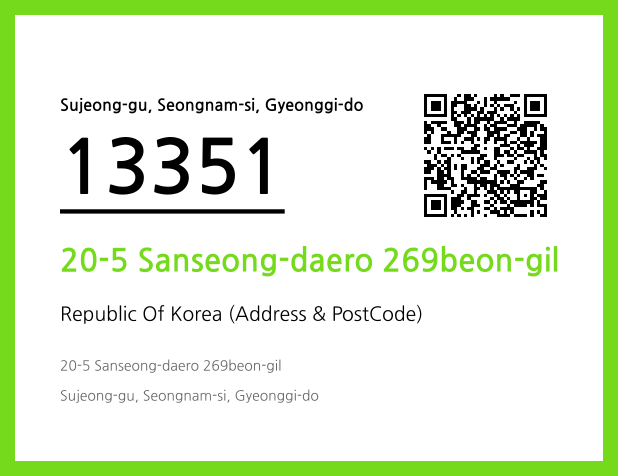 Address and Postal Code QR Code Image (CC BY 4.0)