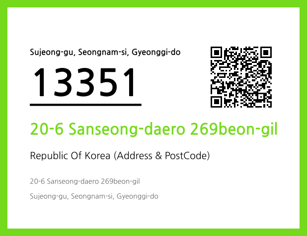 Address and Postal Code QR Code Image (CC BY 4.0)