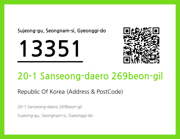 Address and Postal Code QR Code Image (CC BY 4.0)