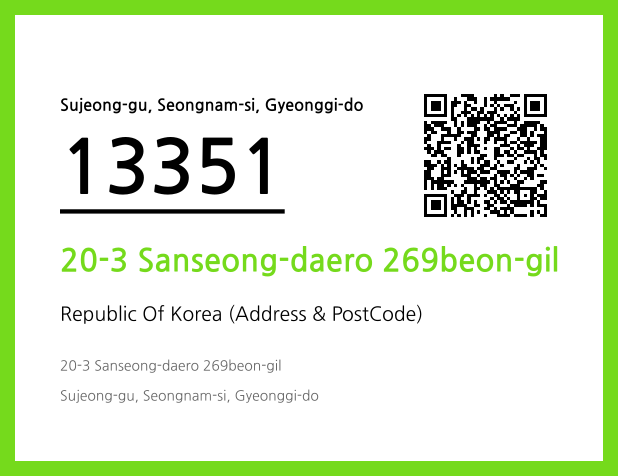 Address and Postal Code QR Code Image (CC BY 4.0)