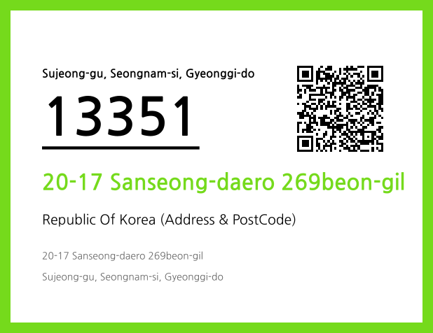 Address and Postal Code QR Code Image (CC BY 4.0)