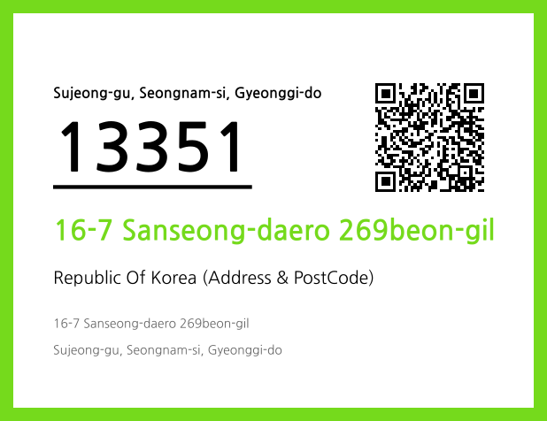 Address and Postal Code QR Code Image (CC BY 4.0)