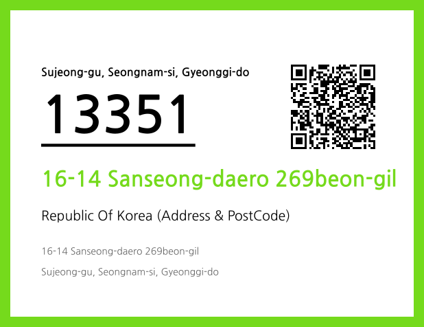 Address and Postal Code QR Code Image (CC BY 4.0)