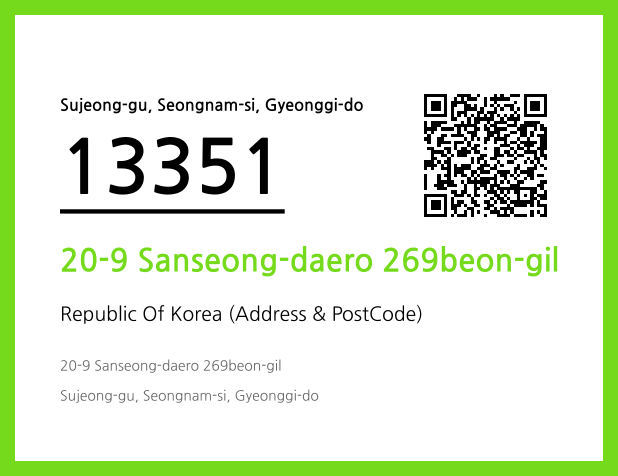 Address and Postal Code QR Code Image (CC BY 4.0)