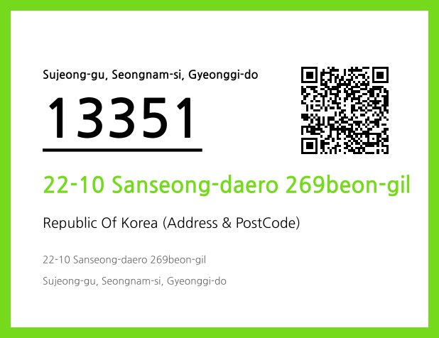 Address and Postal Code QR Code Image (CC BY 4.0)