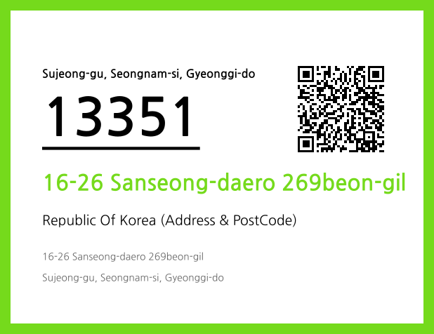 Address and Postal Code QR Code Image (CC BY 4.0)