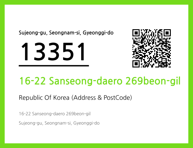 Address and Postal Code QR Code Image (CC BY 4.0)