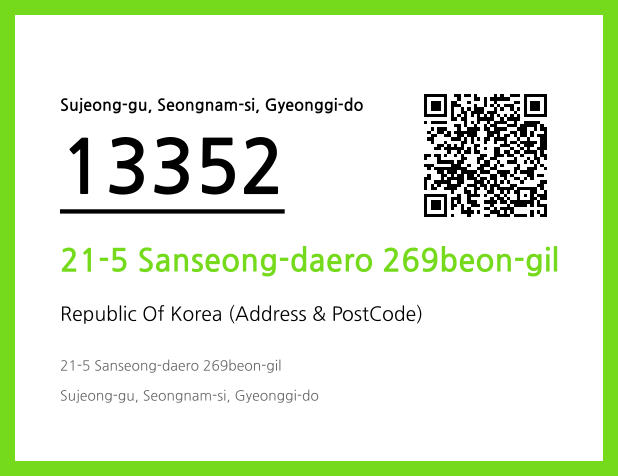 Address and Postal Code QR Code Image (CC BY 4.0)