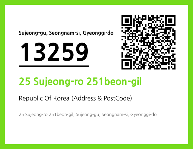 Address and Postal Code QR Code Image (CC BY 4.0)