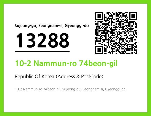 Address and Postal Code QR Code Image (CC BY 4.0)