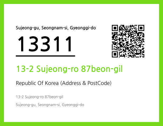 Address and Postal Code QR Code Image (CC BY 4.0)
