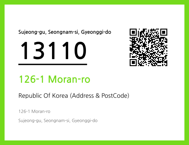 Address and Postal Code QR Code Image (CC BY 4.0)