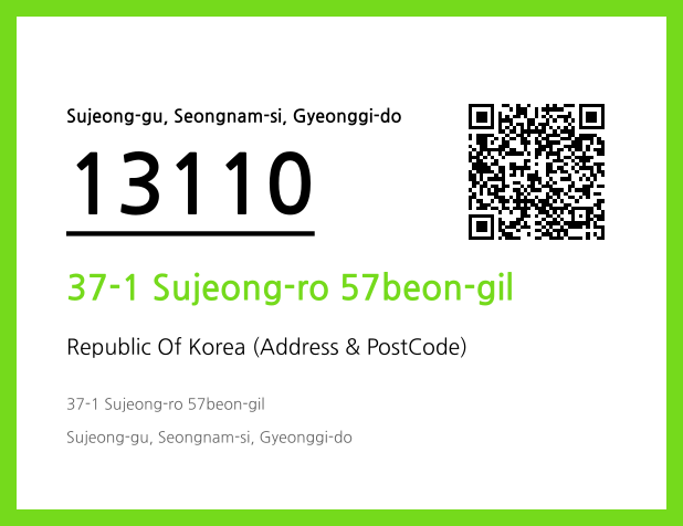 Address and Postal Code QR Code Image (CC BY 4.0)