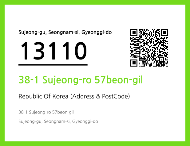 CC BY 4.0 Address and Postal Code QR Code Image (CC BY 4.0)