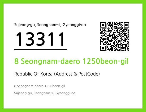 Address and Postal Code QR Code Image (CC BY 4.0)