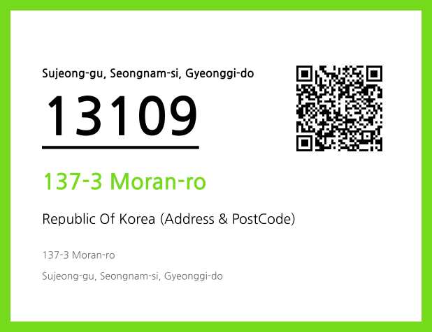 CC BY 4.0 Address and Postal Code QR Code Image (CC BY 4.0)