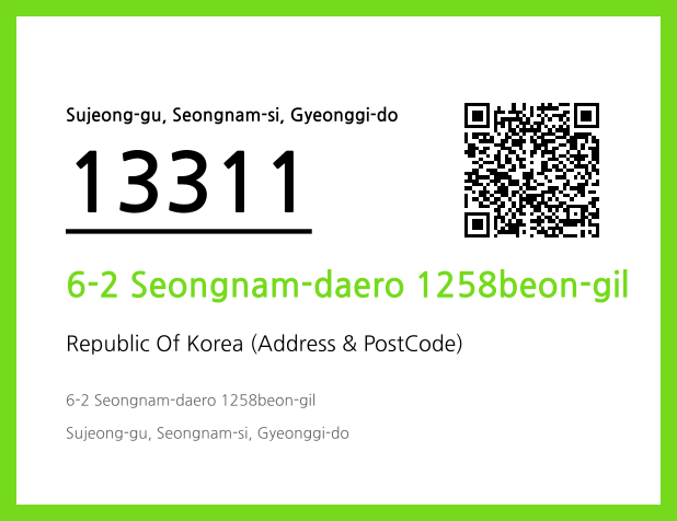 Address and Postal Code QR Code Image (CC BY 4.0)