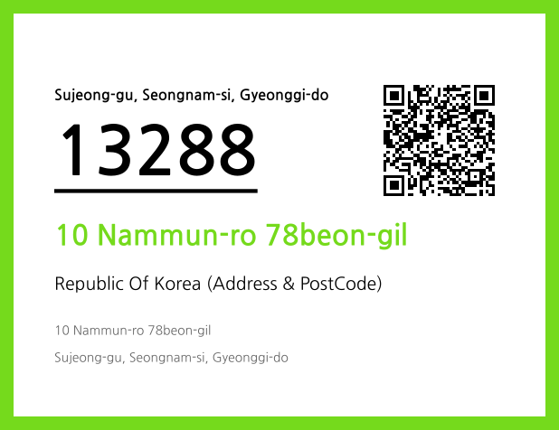 Address and Postal Code QR Code Image (CC BY 4.0)