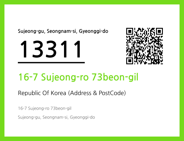 Address and Postal Code QR Code Image (CC BY 4.0)