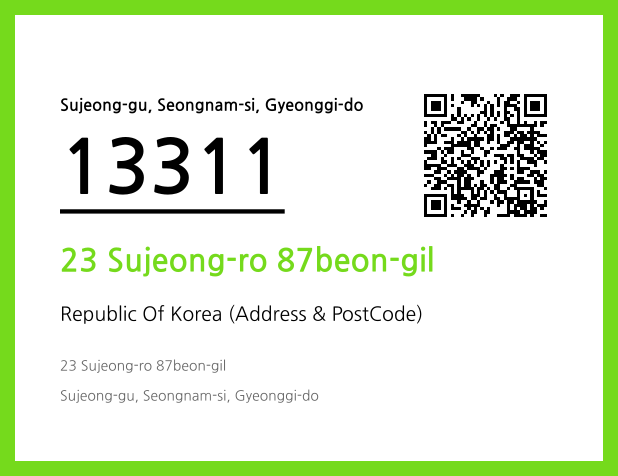 Address and Postal Code QR Code Image (CC BY 4.0)