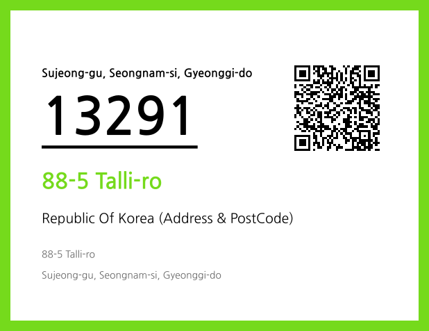 Address and Postal Code QR Code Image (CC BY 4.0)