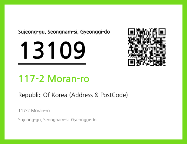 Address and Postal Code QR Code Image (CC BY 4.0)