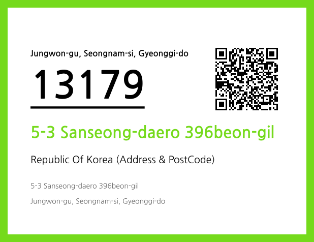 CC BY 4.0 Address and Postal Code QR Code Image (CC BY 4.0)