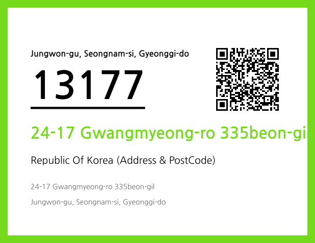 CC BY 4.0 Address and Postal Code QR Code Image (CC BY 4.0)