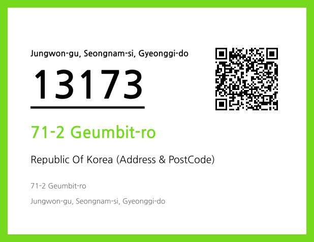 Address and Postal Code QR Code Image (CC BY 4.0)