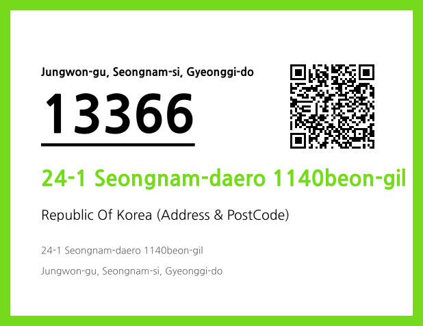 Address and Postal Code QR Code Image (CC BY 4.0)