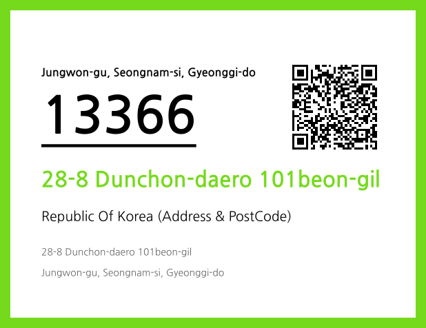 Address and Postal Code QR Code Image (CC BY 4.0)