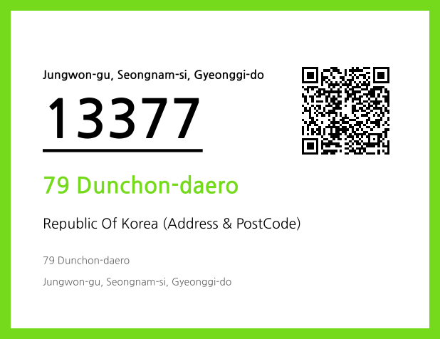 Address and Postal Code QR Code Image (CC BY 4.0)