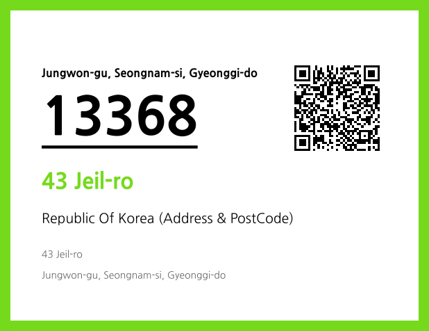 Address and Postal Code QR Code Image (CC BY 4.0)