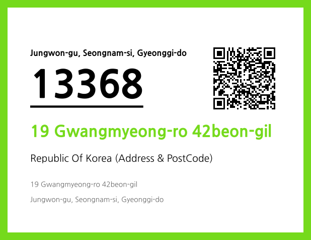 Address and Postal Code QR Code Image (CC BY 4.0)