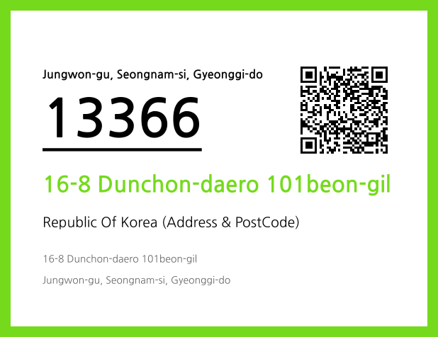 Address and Postal Code QR Code Image (CC BY 4.0)