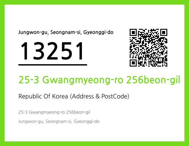 Address and Postal Code QR Code Image (CC BY 4.0)