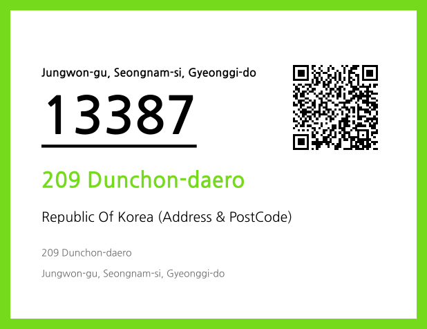 Address and Postal Code QR Code Image (CC BY 4.0)