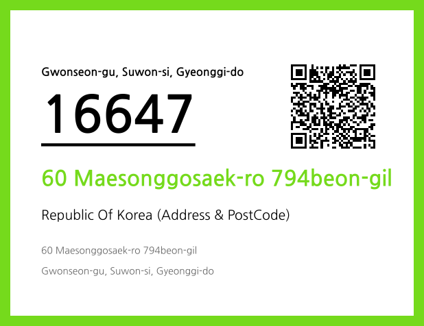 Address and Postal Code QR Code Image (CC BY 4.0)