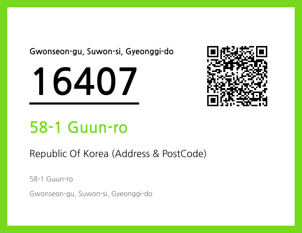 Address and Postal Code QR Code Image (CC BY 4.0)