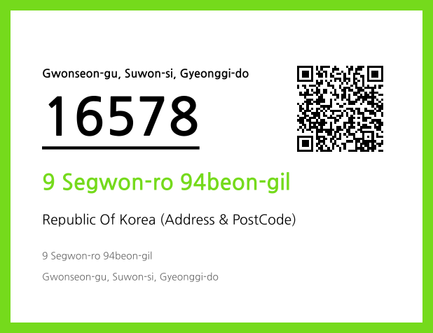 CC BY 4.0 Address and Postal Code QR Code Image (CC BY 4.0)