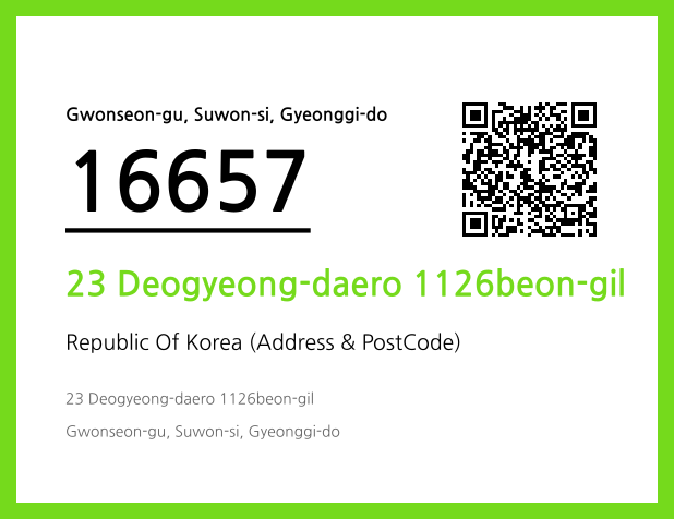 Address and Postal Code QR Code Image (CC BY 4.0)