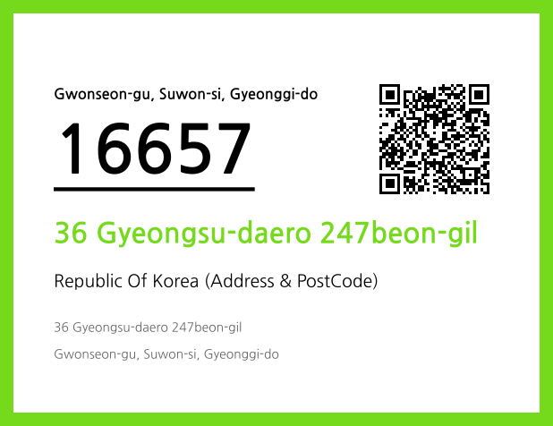 Address and Postal Code QR Code Image (CC BY 4.0)