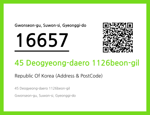 Address and Postal Code QR Code Image (CC BY 4.0)