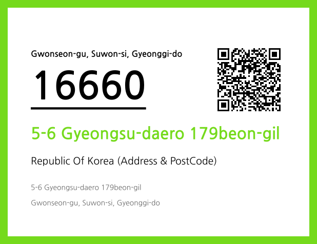 Address and Postal Code QR Code Image (CC BY 4.0)