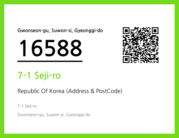 Address and Postal Code QR Code Image (CC BY 4.0)