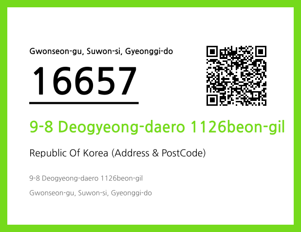 Address and Postal Code QR Code Image (CC BY 4.0)