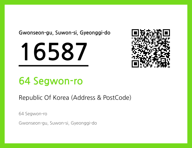 Address and Postal Code QR Code Image (CC BY 4.0)