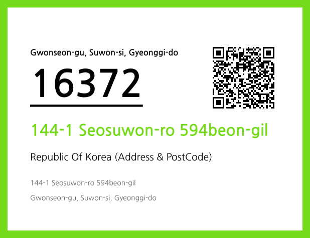 Address and Postal Code QR Code Image (CC BY 4.0)
