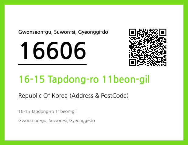 Address and Postal Code QR Code Image (CC BY 4.0)